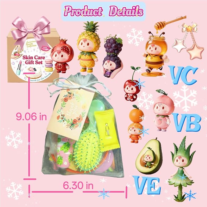 204PCS Spa Party Supplies for Women, Spa Party Favors Include Facial Masks - Image 4