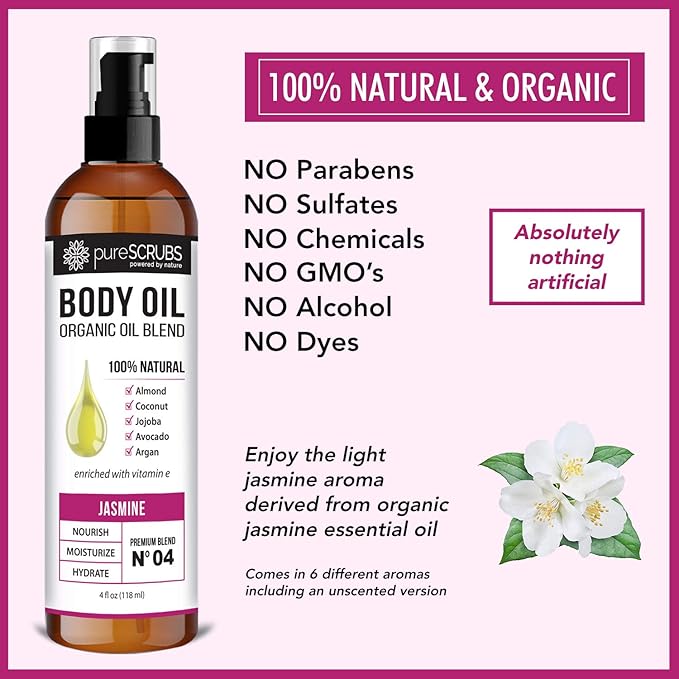 pureSCRUBS Ultra Moisturizing Jasmine Body Oil Spray - Image 5