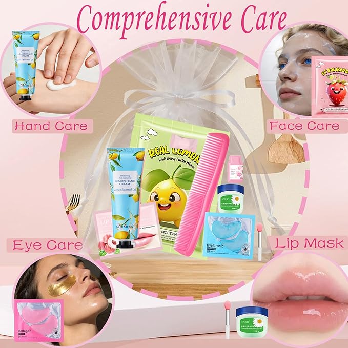 144 PCS Spa Party Supplies for Women, Spa Party Favors Include Face Masks - Image 5