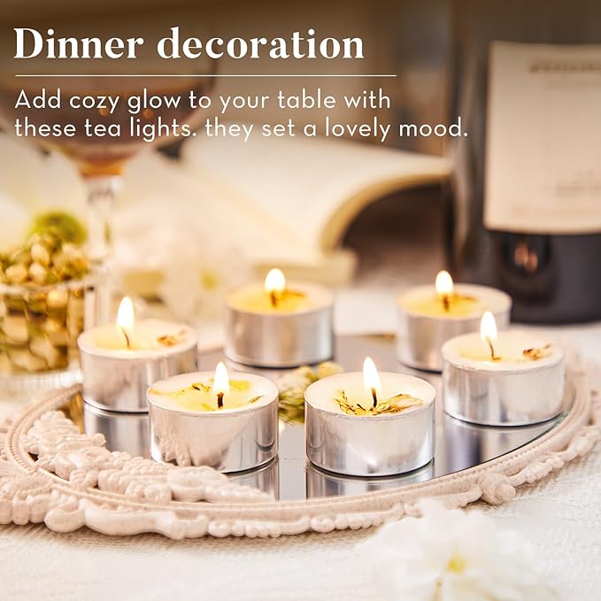 16 Pack Jasmine Tealight Candles - Image 6