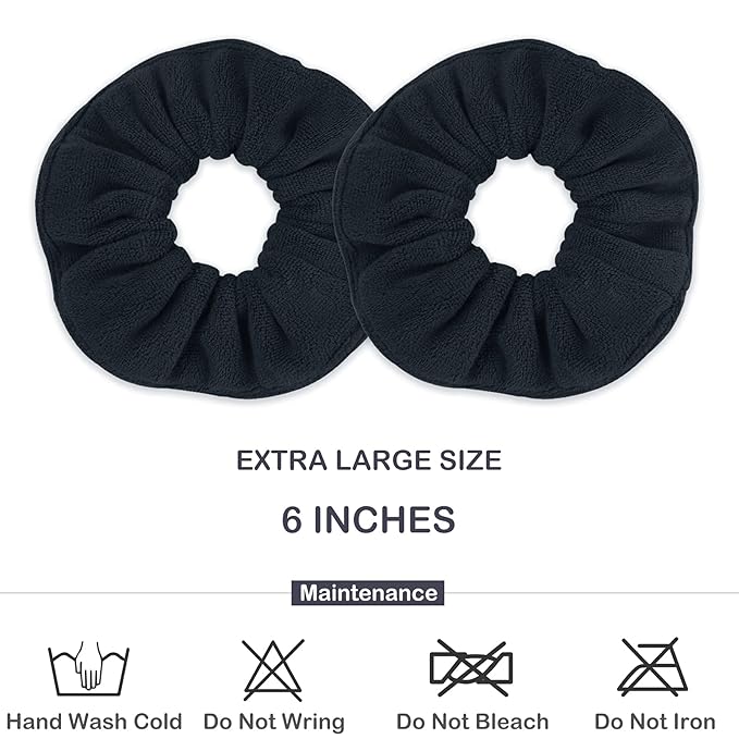 IVARYSS Super Towel Scrunchies for Drying Hair, Absorbent and Soft Microfiber - Image 3