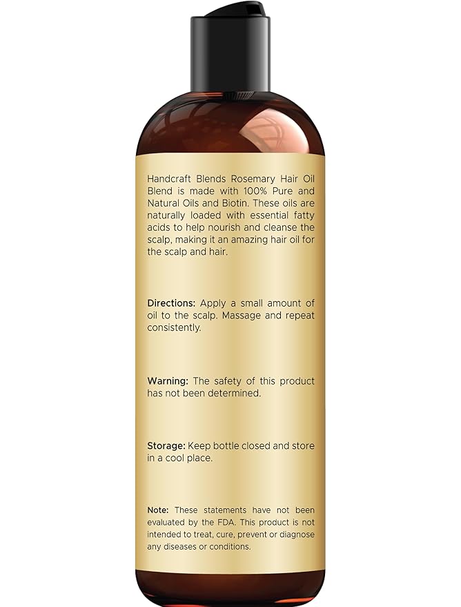 Handcraft Blends Rosemary Oil for Hair 8 Fl Oz | Nourishing Hair Oil | 100% - Image 2