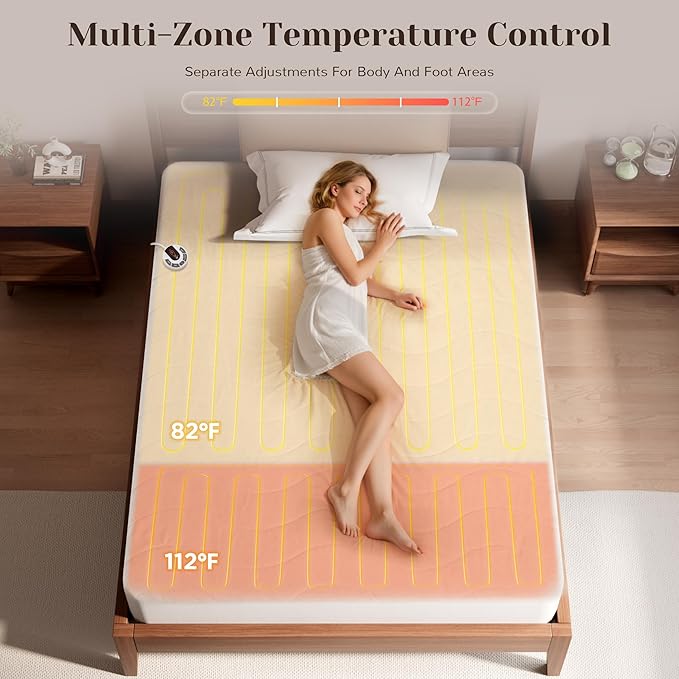 GOTCOZY Multi-Zone Heated Mattress Pad Full Size - Image 2