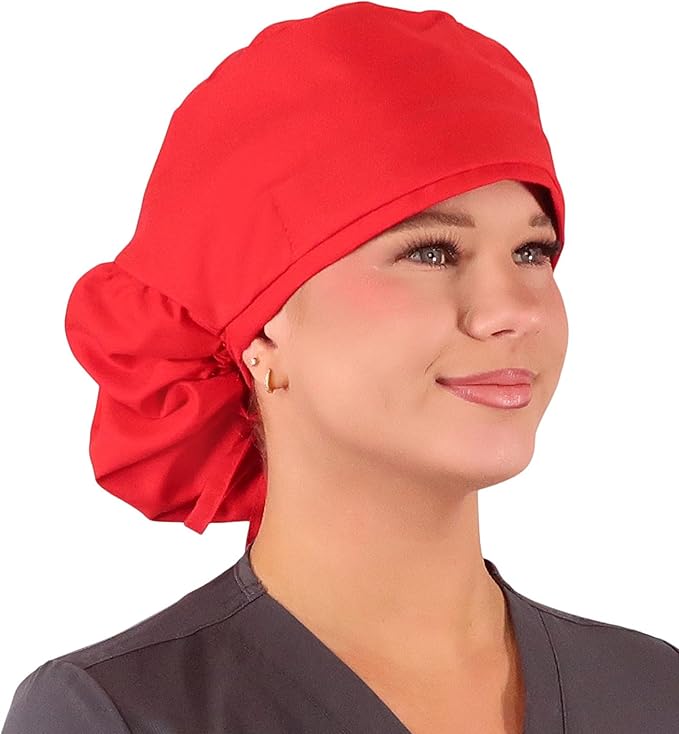 Sparkling EARTH Big Hair Ponytail Classic Surgical Style Scrub Working Cap - Image 3