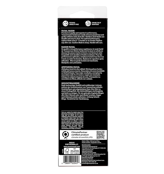 Tweezerman Stainless Steel Facial Razor - Image 9
