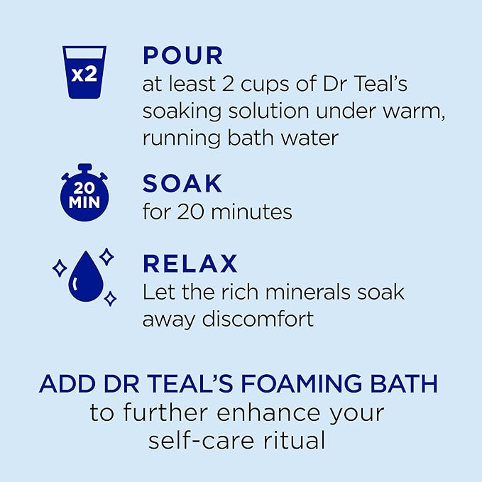 Dr Teal's Pure Epsom Salt, Eucalyptus & Wellness Trio Bundle, 3 lbs - Image 5