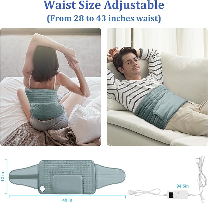 Heating Pad Back Pain Relief Electric Heating Pad - Image 4