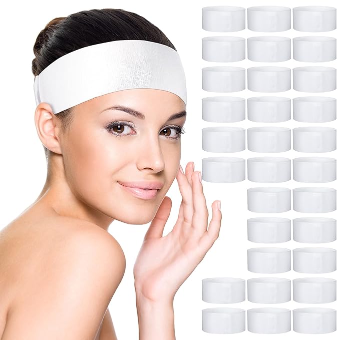 Waydress 140 Pieces Disposable Spa Facial Headbands by Waydress