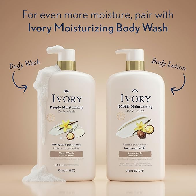 Ivory Hand & Body Lotion, 24hr Moisturizing, Repairs Extra Dry Skin, All Day - Image 10