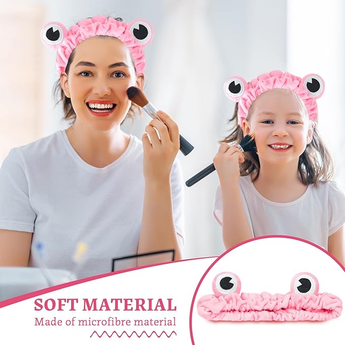 Jowmoy Rose Red Frog Eye Elastic Headband - Image 6