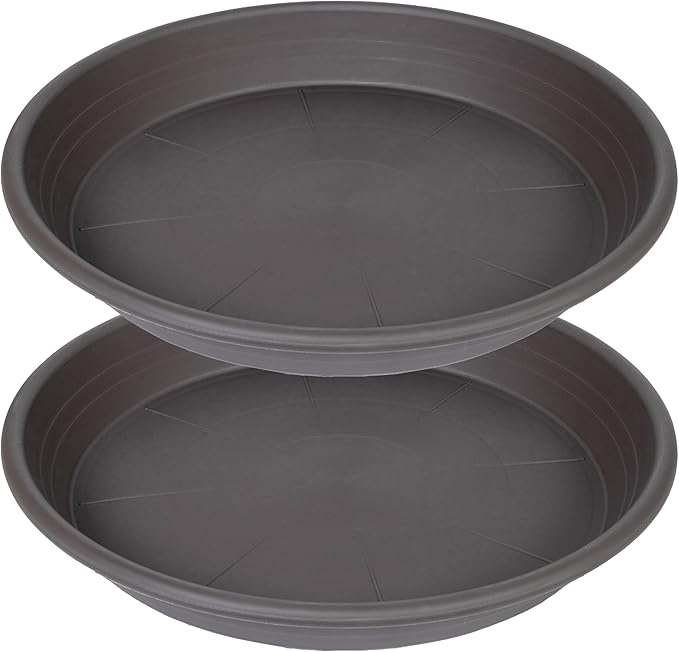 2 Pack of 26 inch Plant Saucer, Large Plant Tray, Heavy Sturdy Plant Drainage by Unknown