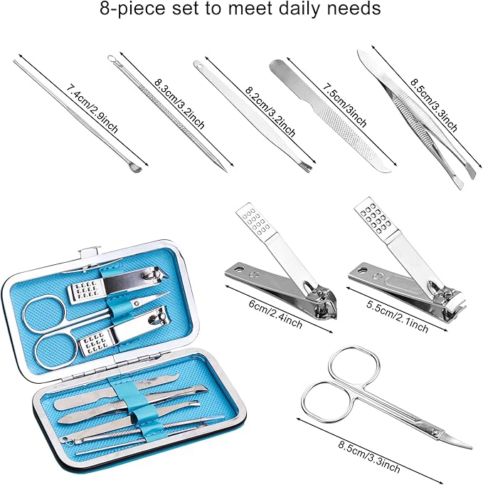 Manicure Set Bulk, Nail Clippers Kit Stainless Steel Fingernail Clippers Set - Image 4