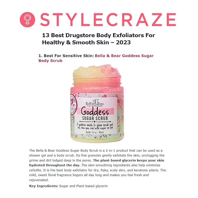Bella & Bear Goddess Sugar Scrub - Image 4
