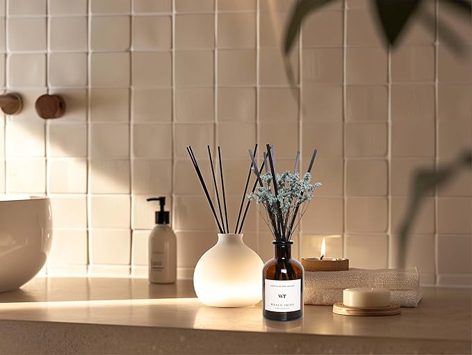 WEALD TRIBE Reed Diffuser Set for Bathroom Decor, Sticks Diffuser - Image 5