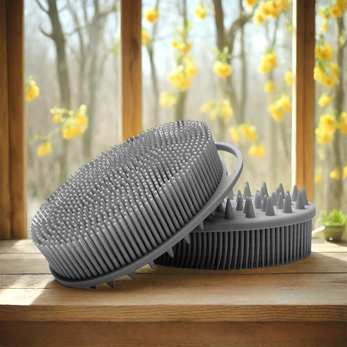 RamPula Silicone Body Scrubber, Silicone Loofah, Quick-Dry Exfoliating Body - Image 7
