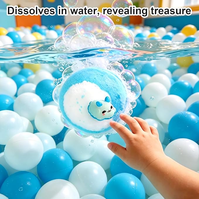 Bath Bombs for Kids, Skin-Friendly Bathing Kit for Easter Basket Essentials - Image 4