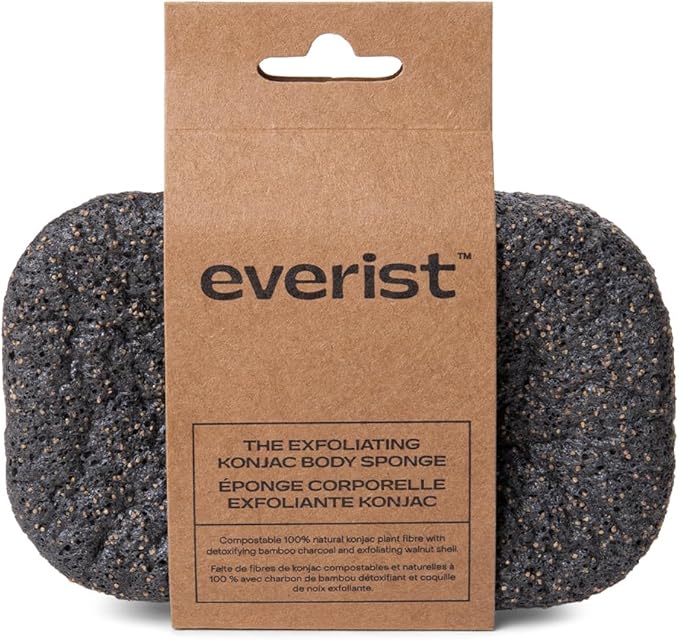 Everist The Exfoliating Konjac Body Sponge, Compostable Bath Sponge by Everist