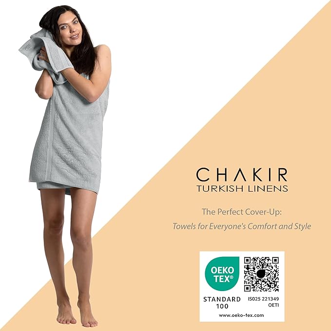 Chakir Turkish Linens Luxury Spa and Hotel Quality Premium Cotton 6-Piece Towel - Image 3