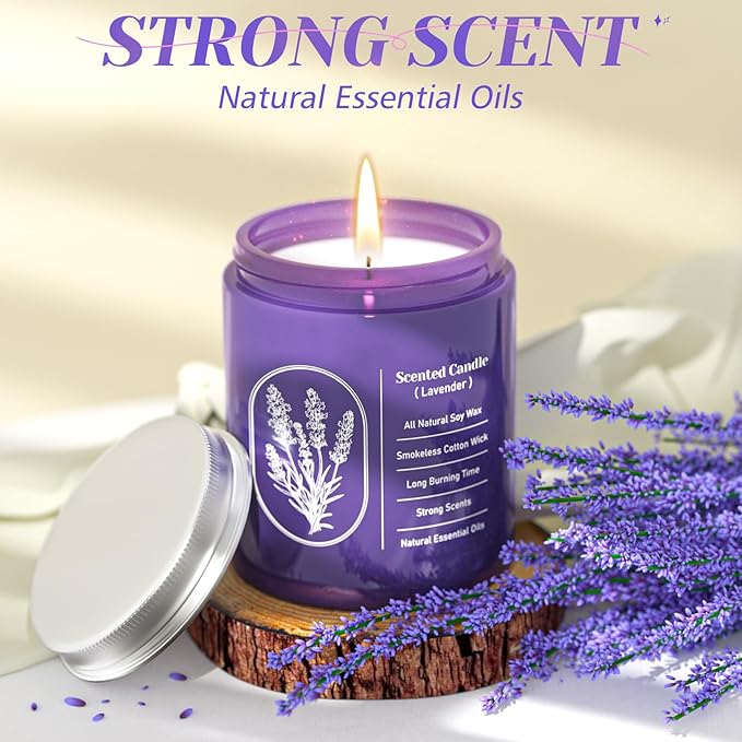 WarmEmbrace Lavender Scented Candles - Image 4
