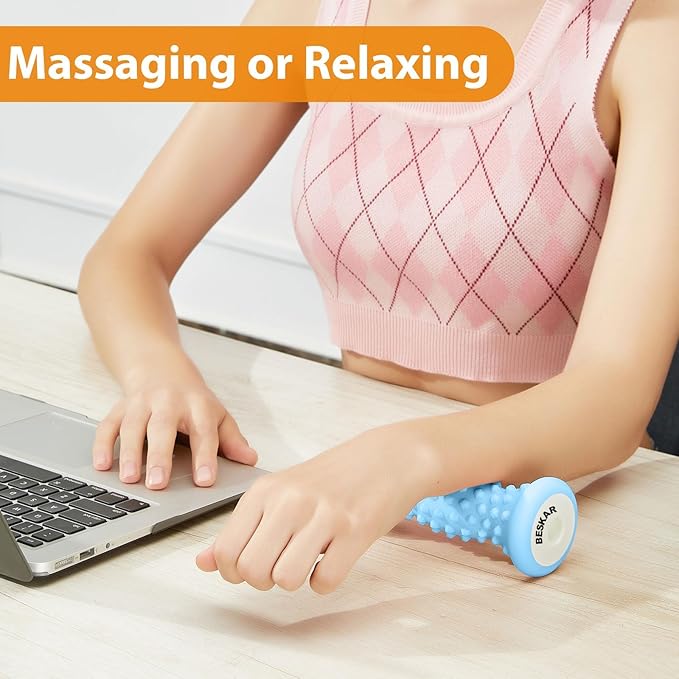 BESKAR Foot Massager Roller for Plantar Fasciitis Relief, Portable Feet Roller - Image 5