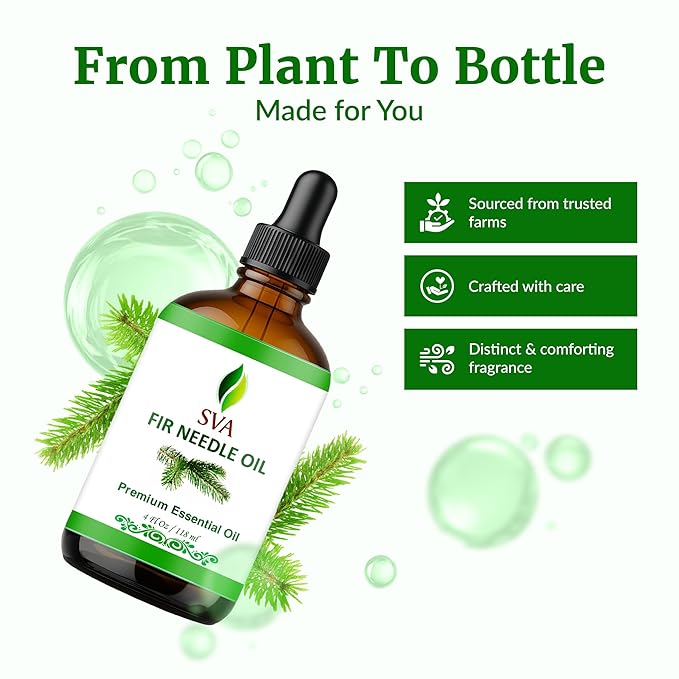 SVA Fir Needle Essential Oil – 4 Fl Oz – 100% Natural Fir Needle Oil - Image 4