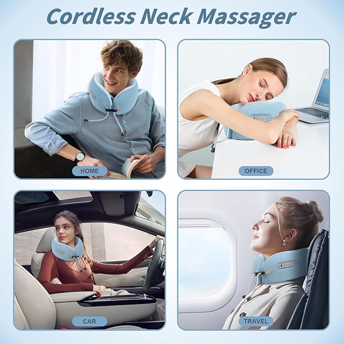 Electric Neck Massager, Portable Travel Pillow - Image 7