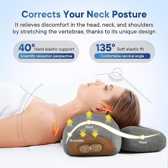 Mothers Day Gifts for Mom 3-in-1Rechargeable Neck Massager Pillow - Image 3