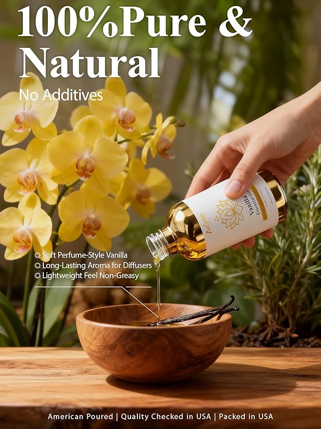 100% Pure Vanilla Essential Oil, 4 Fl Oz, Vanilla Oil - Image 3