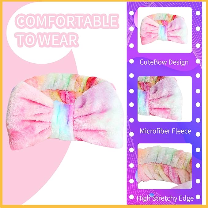 WSYUB Spa Headband and Wrist Bands, Makeup Headband and Wrist Towels - Image 7
