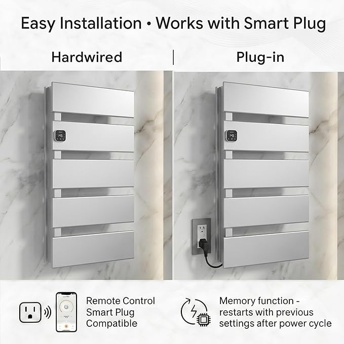 Electric Towel Warmer, Heated Towel Rack - Image 4