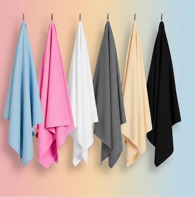 OOF! Halo T-Shirt Hair Towel | 100% Cotton Jersey Knit w/MoistureLock | No - Image 9