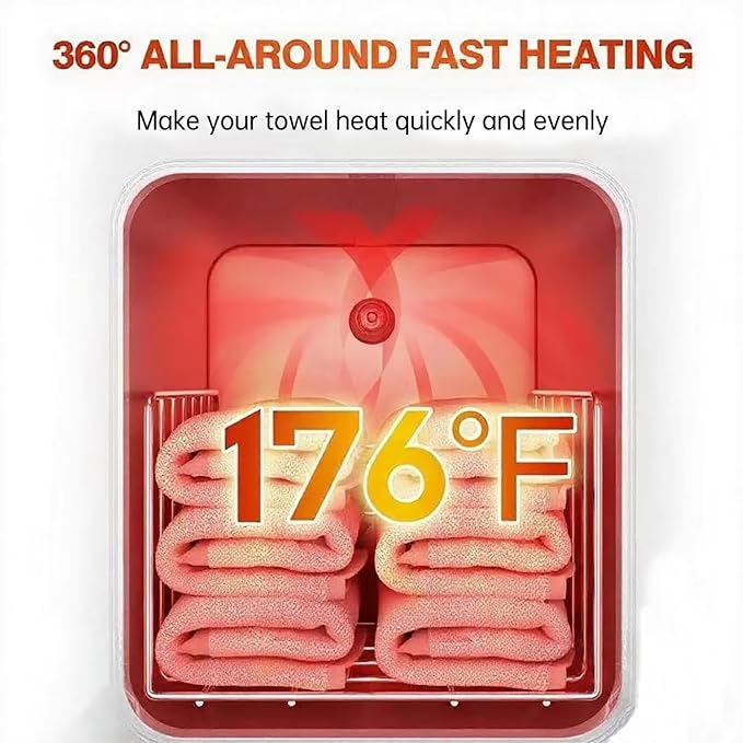 Hot Towel Warmer for Spa, 2-in-1 Thermostatic Towel Heater, 5L Mini Towel Warmer - Image 2