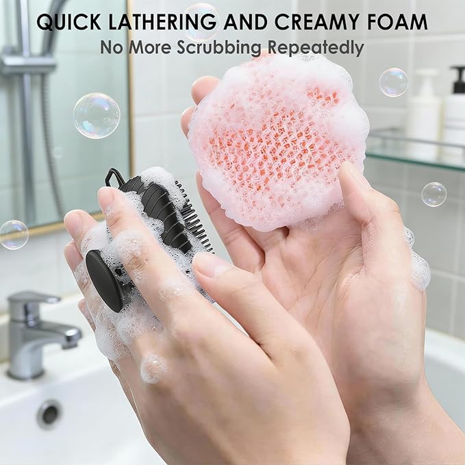 RamPula Face Scrubber & African Net, Silicone Exfoliating Brush - Image 7