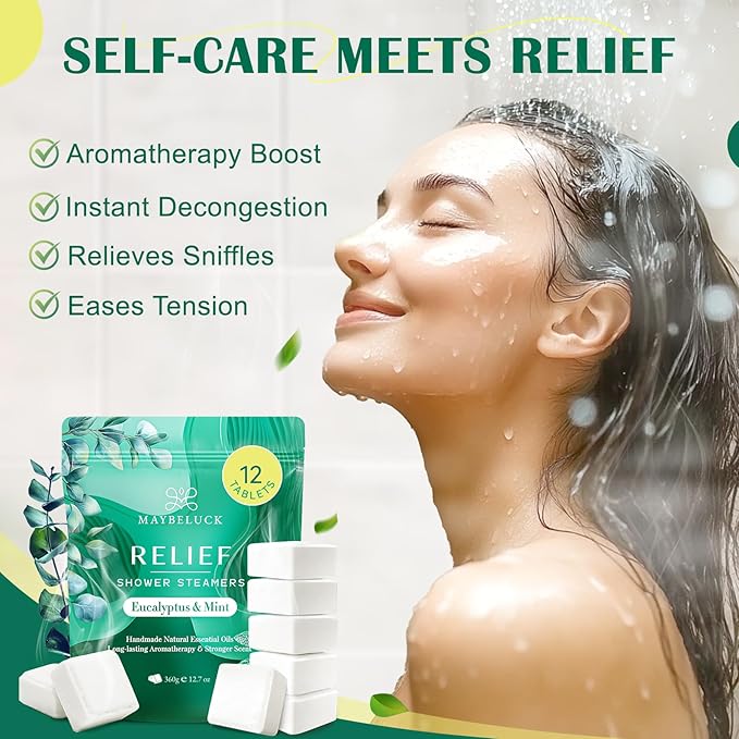 Eucalyptus Mint Shower Steamers 12 Pack - Image 4