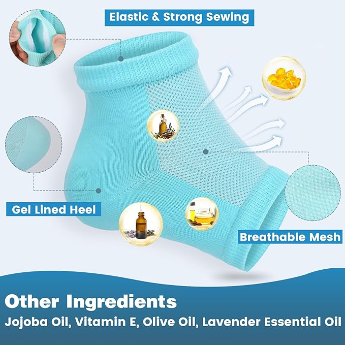 TEAWOO Moisturizing Toeless Socks - Image 4