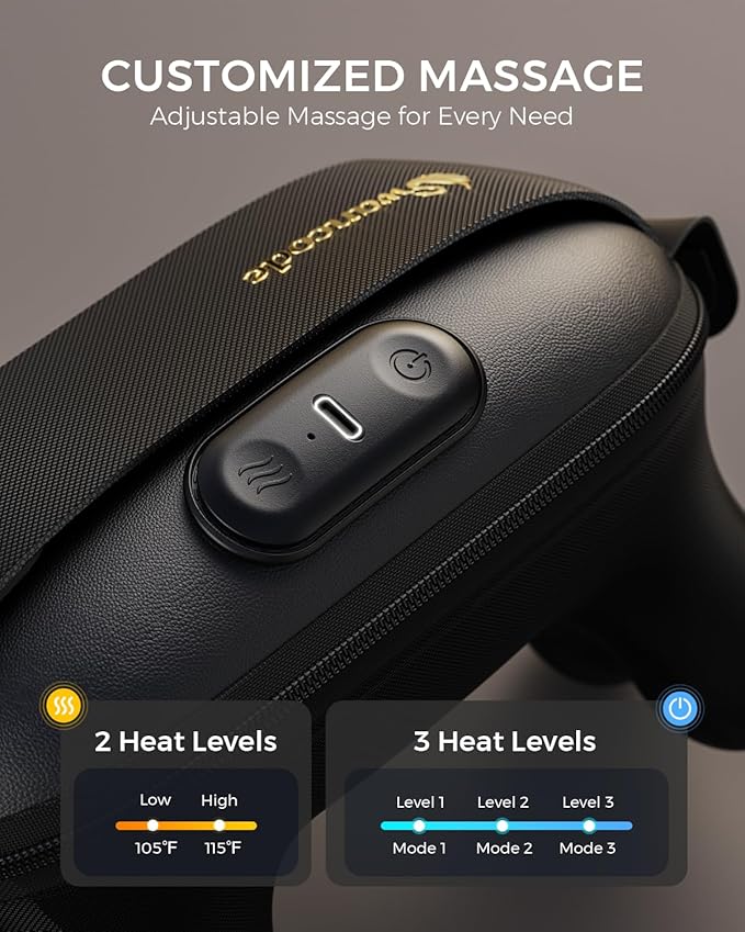 Neck Massager for Pain Relief Deep Tissue, Handheld Neck and Shoulder Massager - Image 5