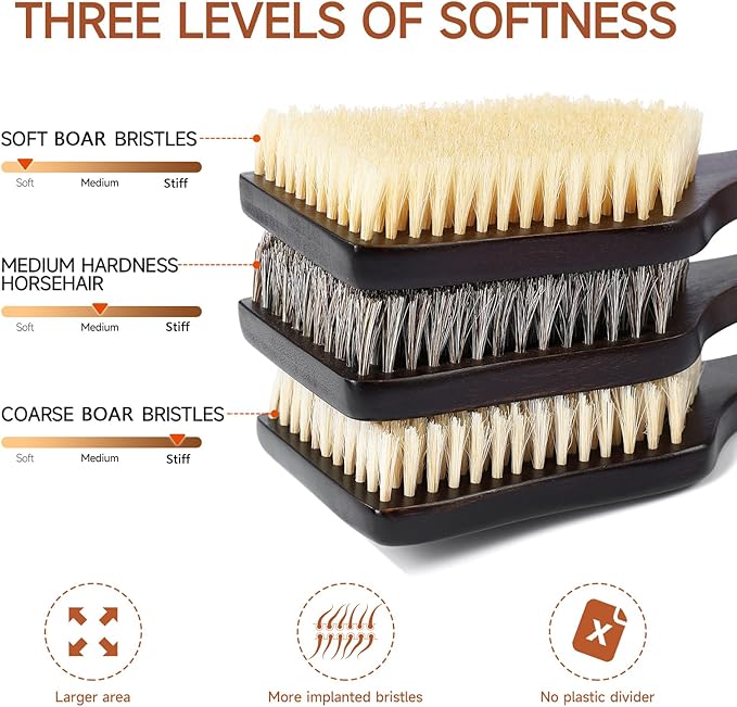 Back Scrubber Shower Brush, Dry Brushing Body Brush - Image 3
