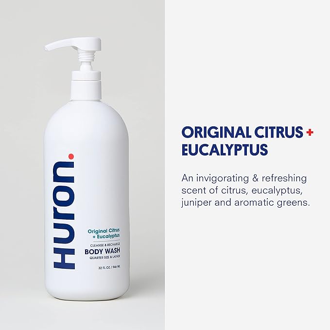 Huron Body Wash for Men and Women, Hydrating Daily Cleanser - Image 4