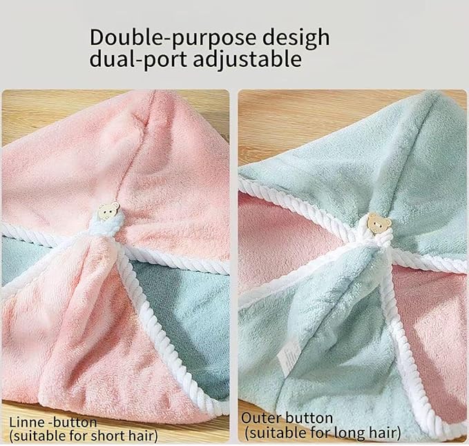 Microfiber Hair Towel, Hair Towel wrap - Image 4