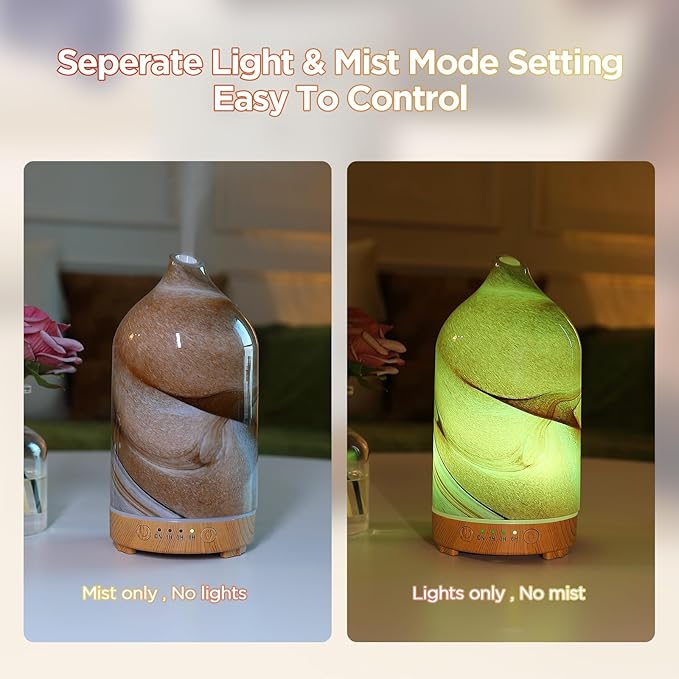 Essential Oil Diffuser Hand Blown Glass Aromatherapy Diffuser - Image 5