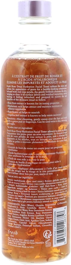 Fresh Rose Deep Hydration Facial Toner 8.4 oz/ 250 mL - Image 4