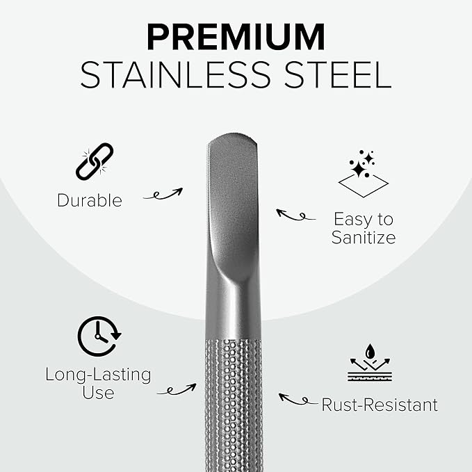 Stainless Steel Nail Cuticle Pusher - Image 4