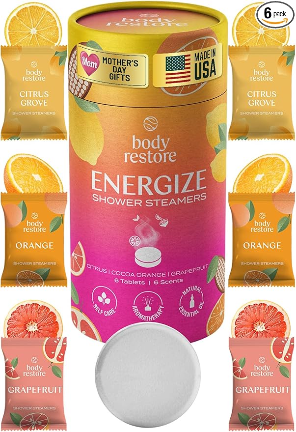 Body Restore Shower Steamers Aromatherapy 6 Pack – Mothers Day Gifts by BodyRestore