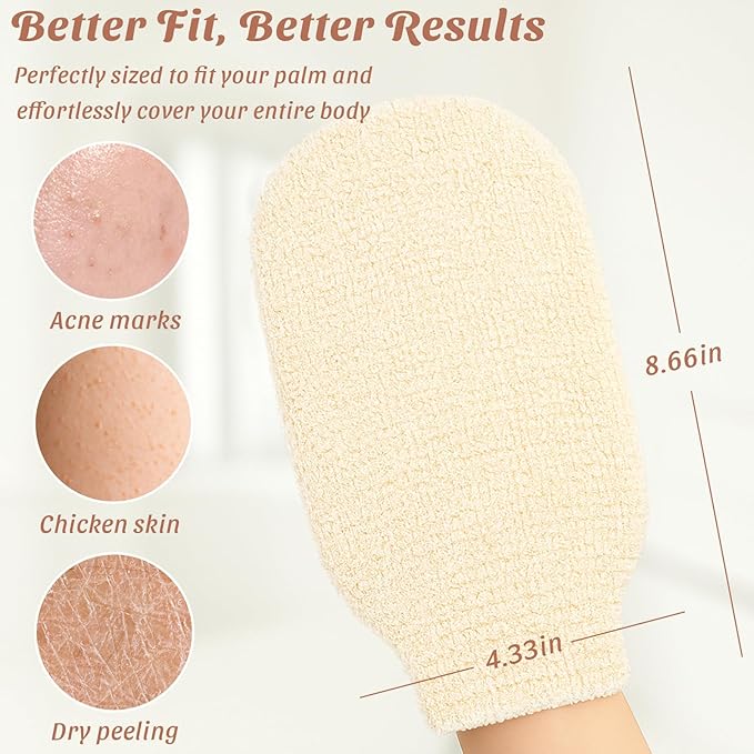 2-Pack Hemp Bath Gloves – Natural Shower Mitts - Image 6