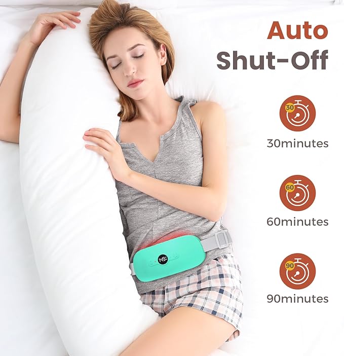 NOWWISH Heating Pad for Period Cramps Pain Relief, Portable Electric Cordless - Image 3
