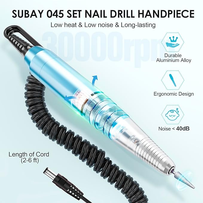 Subay 30000RPM Nail Drill Professional Electric File Acrylic Nails Kit - Image 3