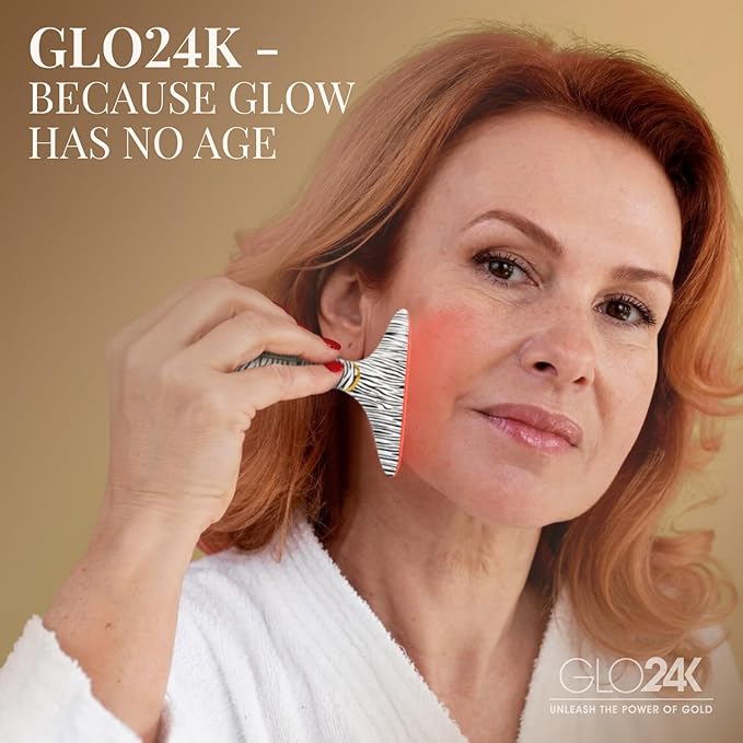 GLO24K 7 Color Beauty Device – Triple LED Action & Vibration Technology Facial - Image 7
