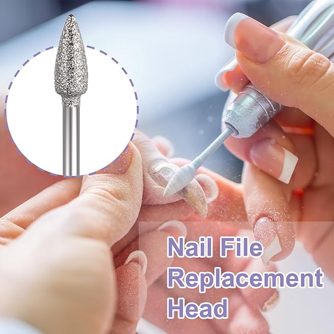 ANCIRS 15 Pcs 3/32 Inch Nail File Replacement Head Refills Set, Nail Drill Bits - Image 4