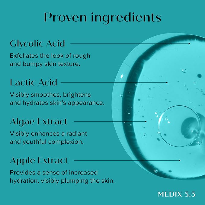 MEDIX Glycolic Acid Exfoliating Body Wash KP Bump Eraser Cleanser + 10% - Image 6