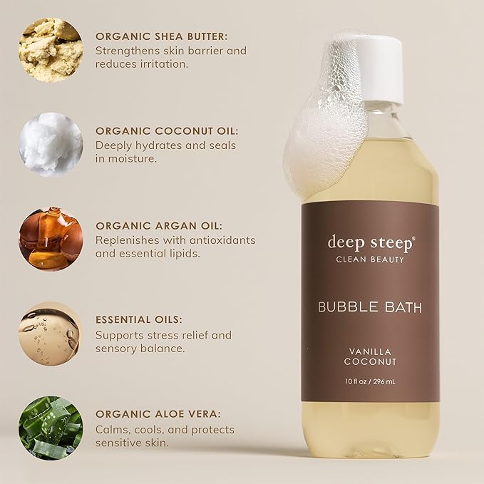 Deep Steep Bubble Bath, Fresh Lavender, 10 oz – Soothing Soak - Image 7